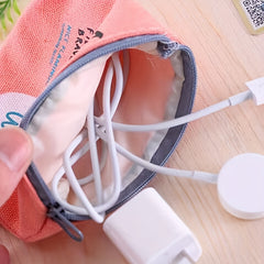 Cartoon Coin Purse Canvas Wallet Women's Foldable Key Bag