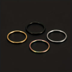 Men's Stainless Steel Closed Ring for Body Piercing