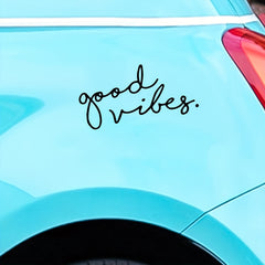 Good Vibes Car Sticker Set - Front & Rear Glass Body Pull Stickers