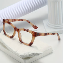 Vintage Leopard Eyeglasses Clear Lens Cat Eye Glasses for Women Men