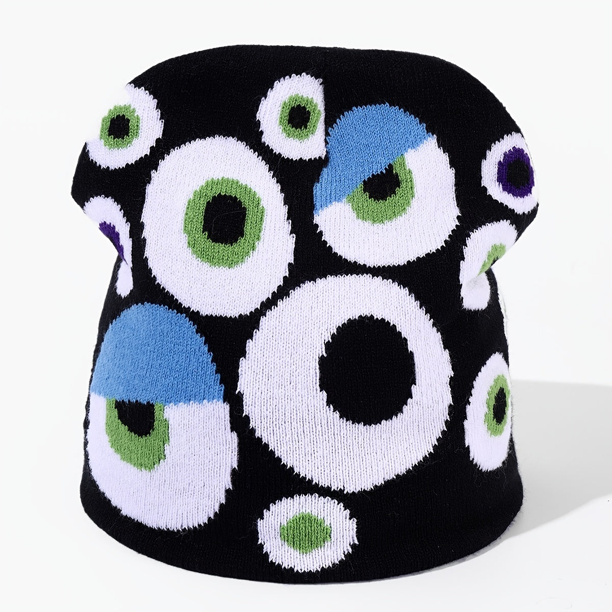 Eye Jacquard Men's Knitted Hat