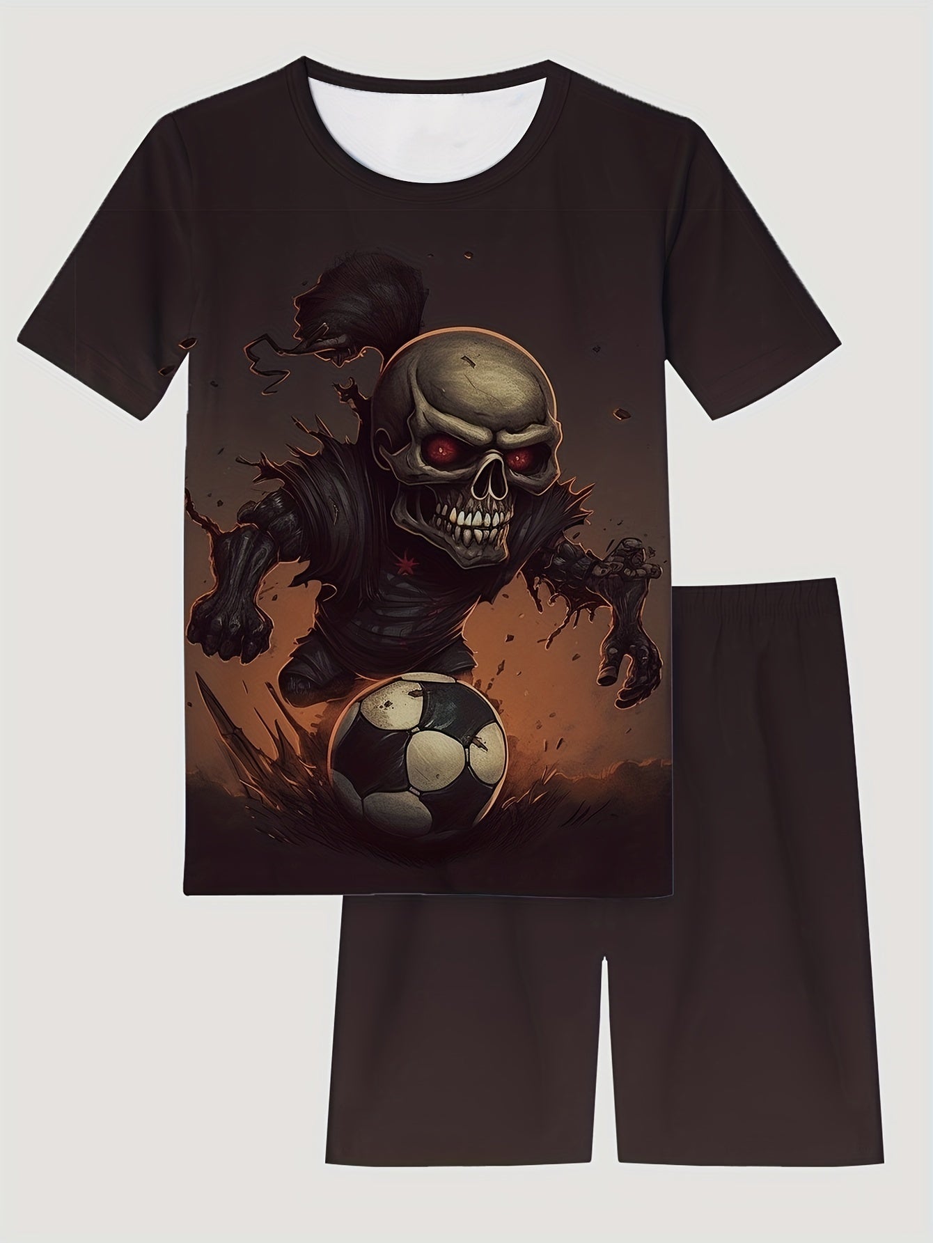 Boys Game Console Pajama Set Short Sleeve Top & Shorts