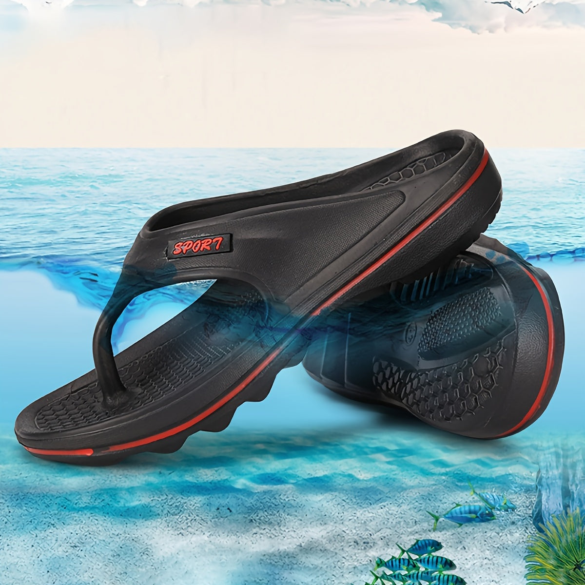 Men's Lightweight Shock Absorption Flip Flops