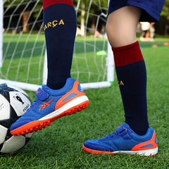 Kids Soccer Shoes TF Cleats Lightweight Football Shoes
