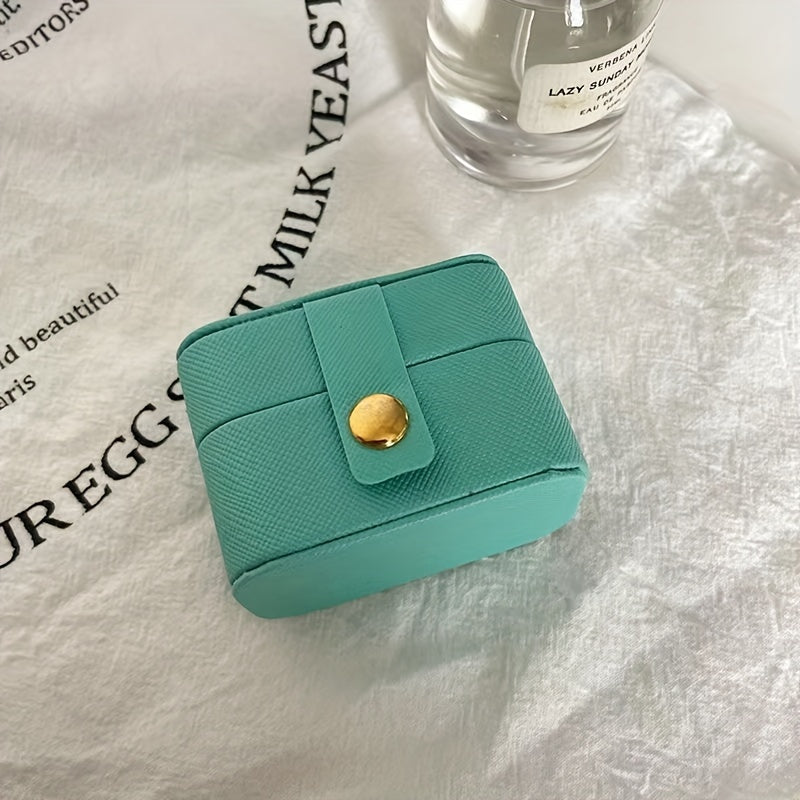 Mini Ring Box PU Leather Waterproof Case for Wedding Gift