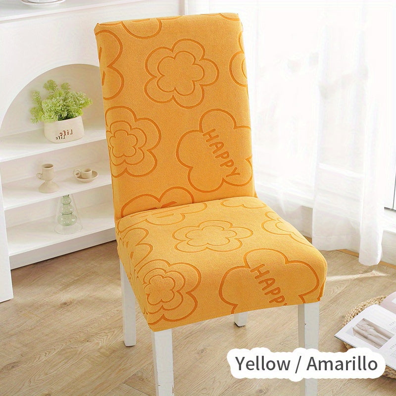 Jacquard Chair Cover Seat Protector for Restaurant Kids - Removable Washable