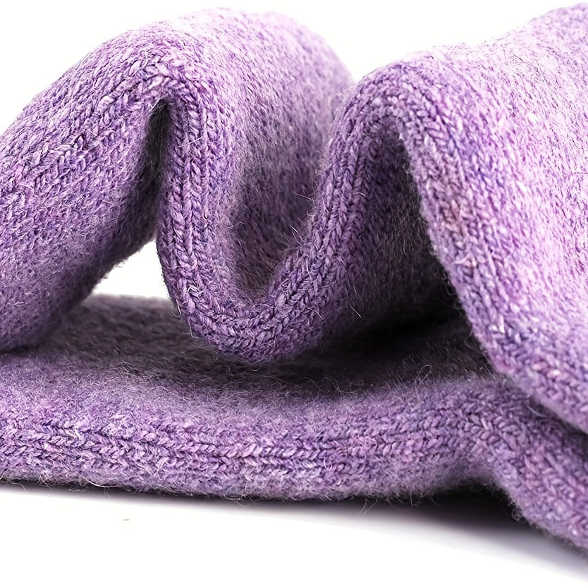 3 Pairs Fuzzy Socks Comfy Warm Mid Tube Stockings Hosiery
