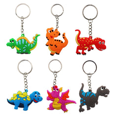 12 Dinosaur Keychains Pack