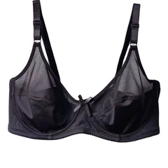  Sexy Bow Knot Mesh Underwire Back Closure Bra