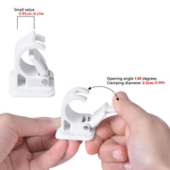 4pcs Adhesive Curtain Rod Holders Easy Installation Secure Grip