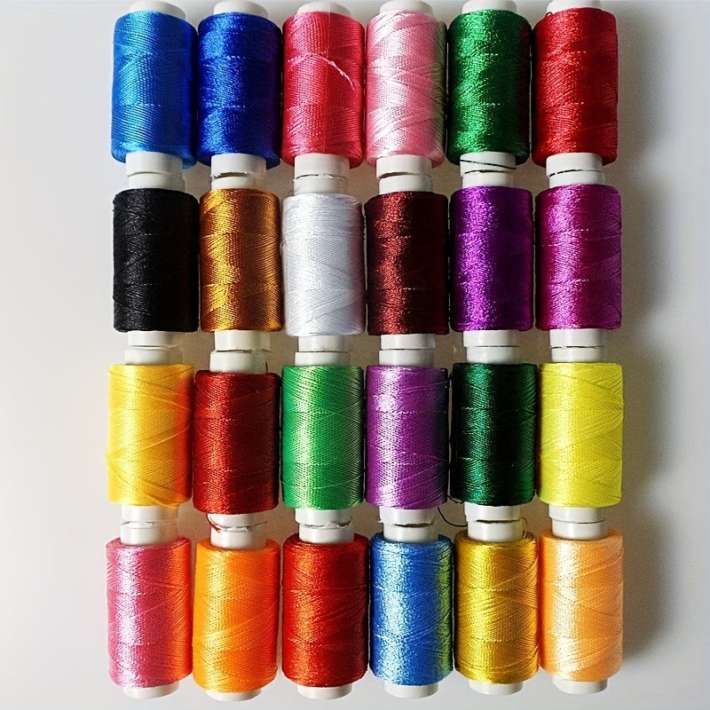 50pcs Luminous Viscose Embroidery Silk Thread 3 Strands For Cross Stitch Tassels
