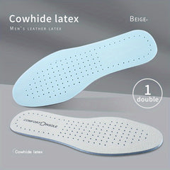 Leather Latex Insoles, Shock Absorption Plantar Fasciitis Deodorant