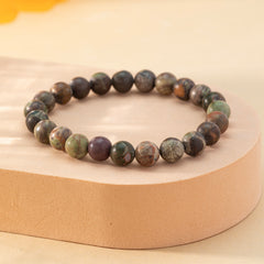 Matte Beaded Bracelet Set For Men Women Semi Precious Gemstone Beads