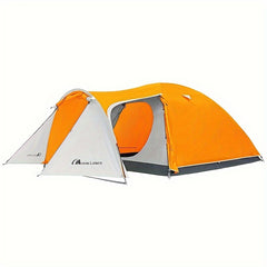 Double Layer 4 Person Camping Tent Waterproof Windproof with 2 Large Doors