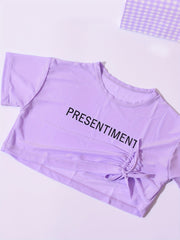 Girls Drawstring Cover Up T Shirt And Tank Dress Set