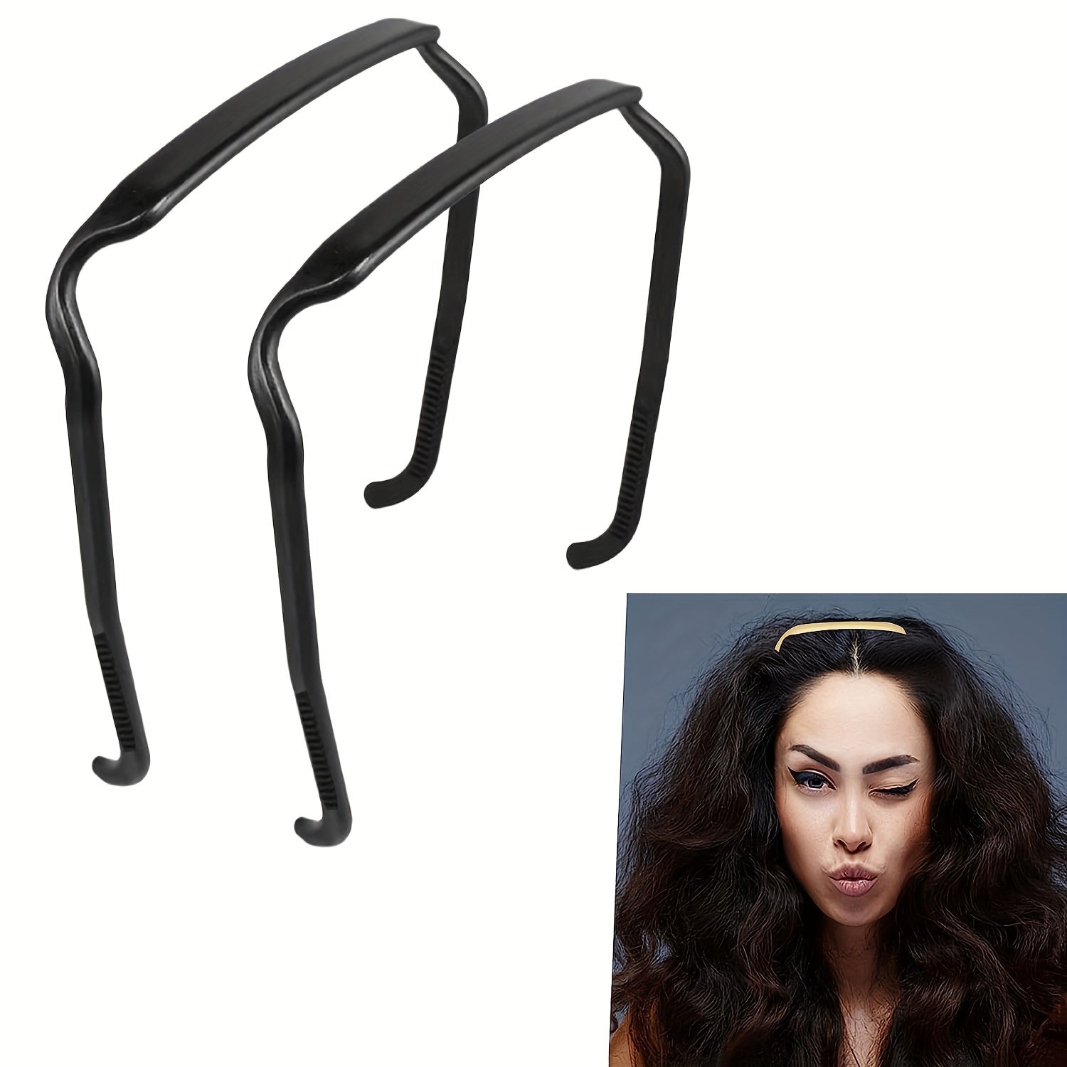 Curly Thick Hair Headband Invisible Hair Hoop Large Headband