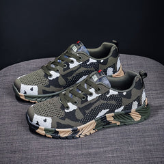 Men's Camo Lightweight Running Shoes Breathable Outdoor Sneakers