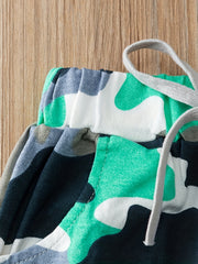 Baby Boys Camo Drawstring Casual Pants