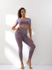 Camouflage Pattern Leggings High Waist Yoga Tight Pants