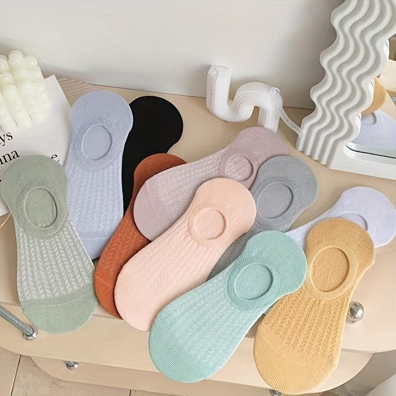 10 Pairs Women's No Show Socks Soft Lightweight Low Cut Ankle Stockings