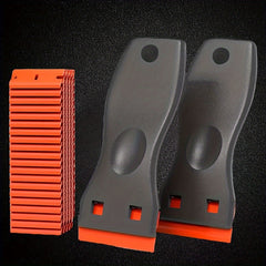 2pcs Plastic Razor Blades Scraper Tool - Remove Wall Paint Stickers Vinyl Adhesi