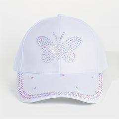 Sparkling Butterfly Baseball Cap Adjustable Sun Hat