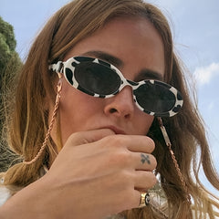 Small Candy Tinted Oval Sunglasses Vintage Ladies Shades