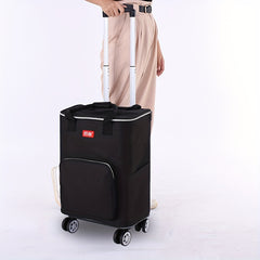 Insulated Picnic Bag with Tires - Large Capacity Oxford Fabric Cold Bag