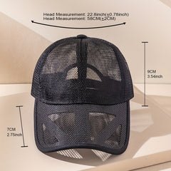 Adjustable Mesh Baseball Cap for Outdoor Sports