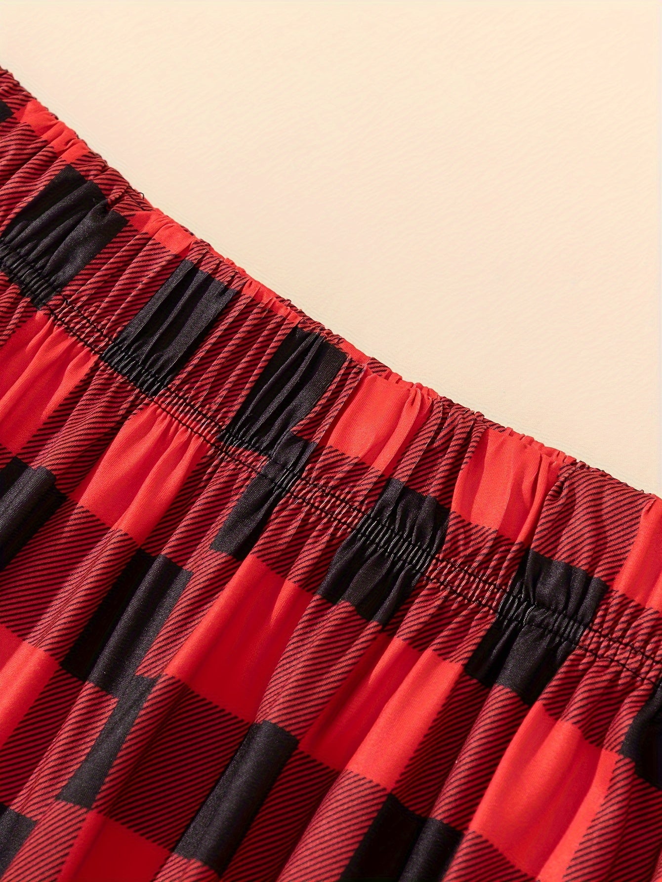 Heart & Art Lounge Set: Tee & Plaid Pants Pajamas 2-Piece Set
