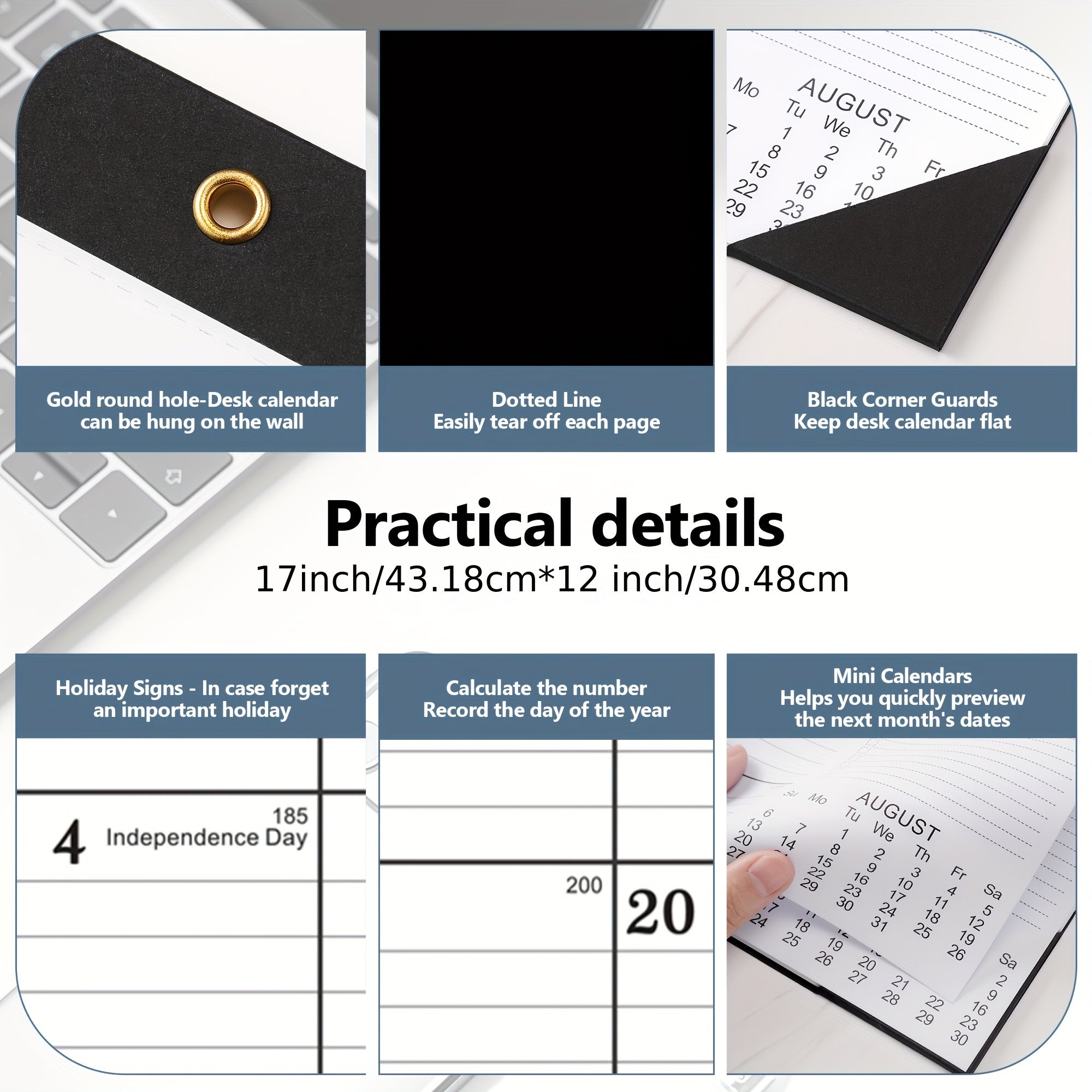 Large Desk Calendar 18 Months 43 X 30 To Do List October-March Home Office