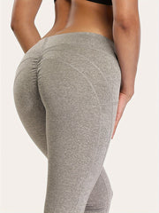 Women's Cross Waistband Yoga Leggings Butt Lifting Fitness Pants