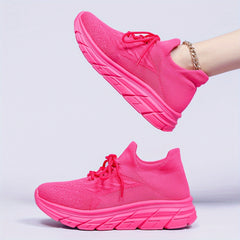 Women's Breathable Running Shoes Thick Bottom Athletic Sneakers