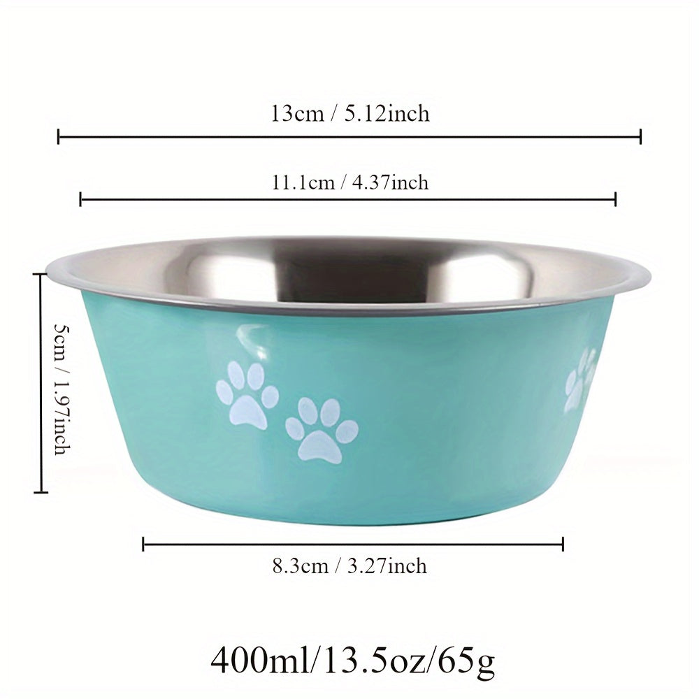 Non-slip Dog Bowls Stainless Steel High Capacity