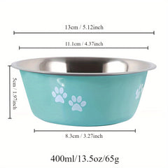 Non-slip Dog Bowls Stainless Steel High Capacity