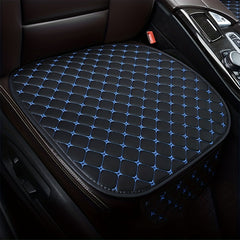 Napa Faux Leather Car Seat Cushion Star Embroidery Non-slip Single Piece