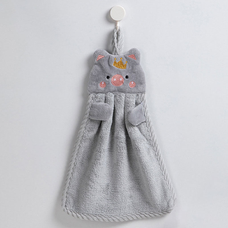 Microfiber Little Pig Hand Towel Absorbent Kitchen Towel