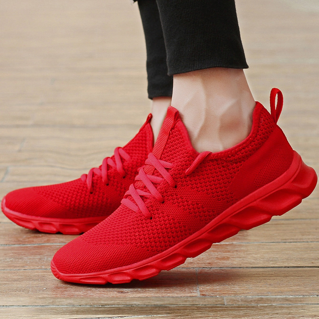 Men's Breathable Running Shoes, Lightweight Woven, Chinese New Year Gift