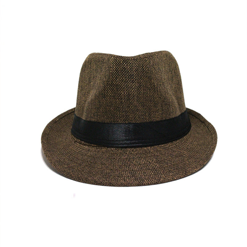 Women's Curved Brim Vintage Sun Hat Western Fedora Cap