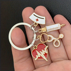 Medical Rescue Personnel Key Ring with Creative Design