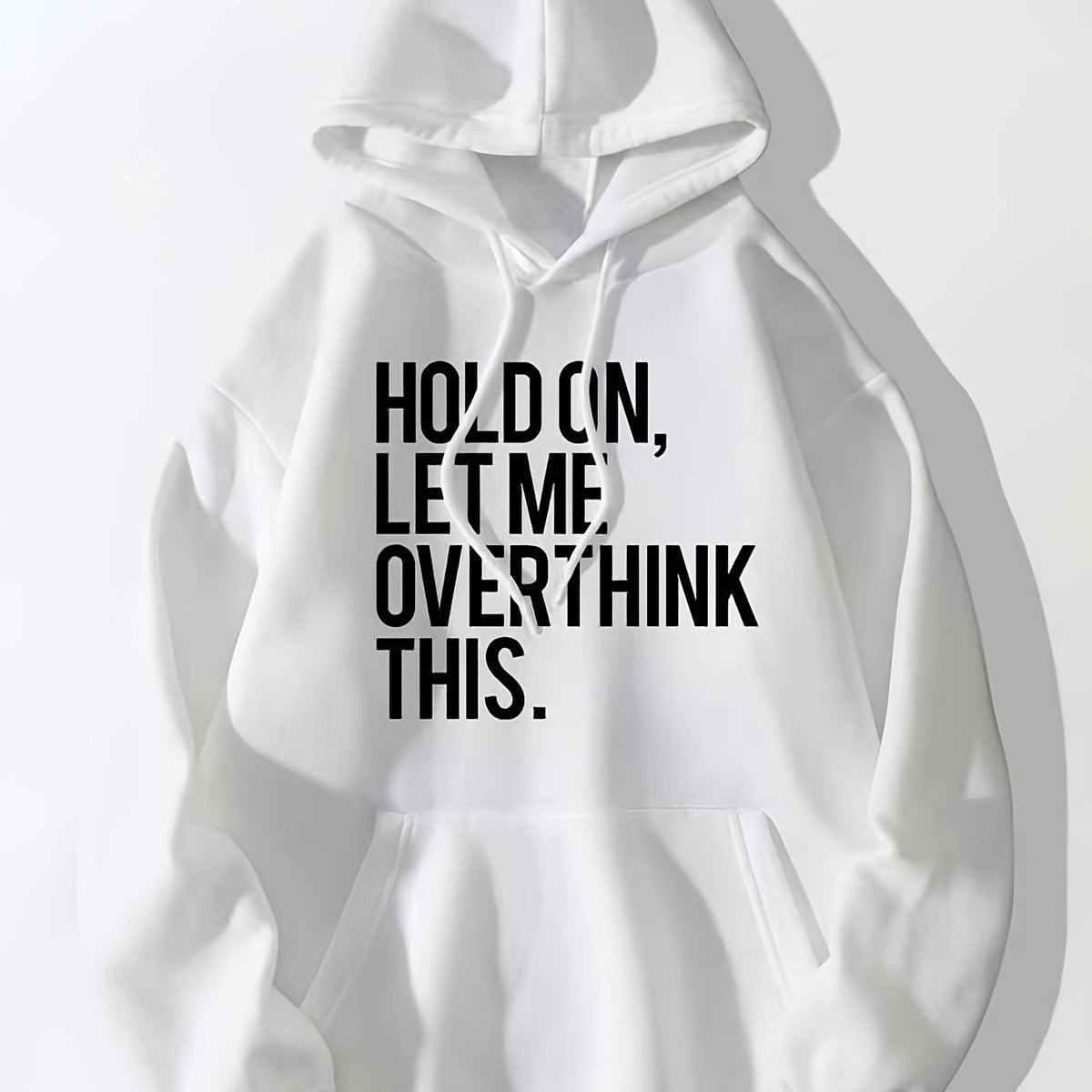 Casual Drawstring Hoodie Sweatshirt with Pocket