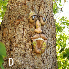 Easter Outdoor Tree Face Monster Resin Ornament Decoration