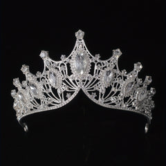 Crystal Bridal Headband Necklace Earrings Set Wedding Accessory