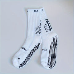 Mid Calf Non-Slip Grip Football Socks