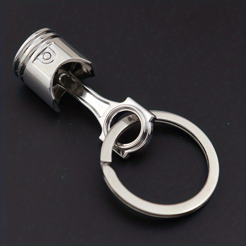Engine Piston Keychain For Men Car Modified Metal Keychain Pendant Motorcycle