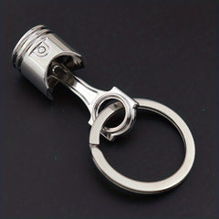 Engine Piston Keychain For Men Car Modified Metal Keychain Pendant Motorcycle