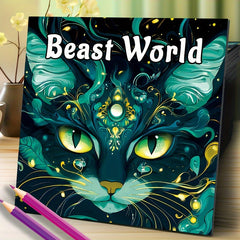 Beast World Coloring Book: Perfect for Halloween & Thanksgiving