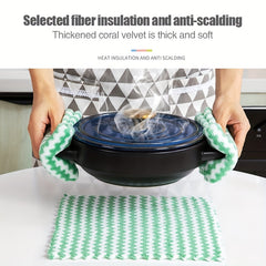 Microfiber Dish Towels Coral Fleece Cloths Random Pack