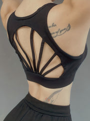 Scalloped Beauty Back Yoga Fitness Bra