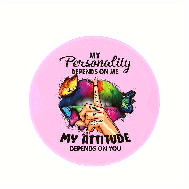 Hand-painted Silent Gesture English Letters Mouse Pad